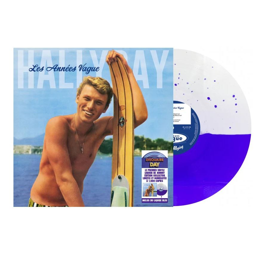 JOHNNY HALLYDAY - LES ANNÉES VAGUE (LP - LIQUID FILLED BLUE - RSD'25)