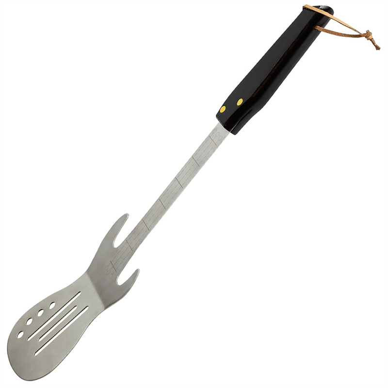 SPATOLA BBQ CHITARRA - ACCIAIO INOSSIDABILE | MANICO LEGNO