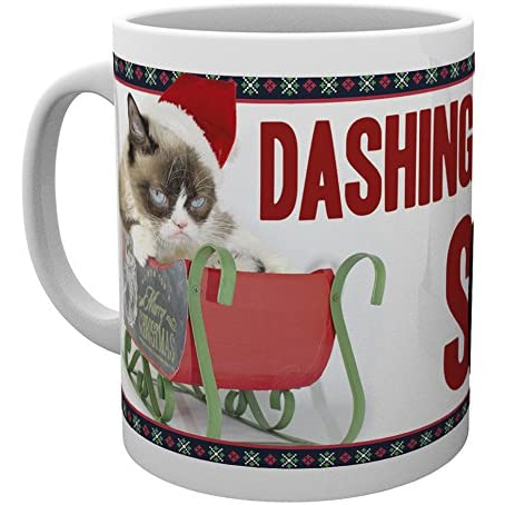GRUMPY CAT - RUSHING CHRISTMAS MUG - TAZZA