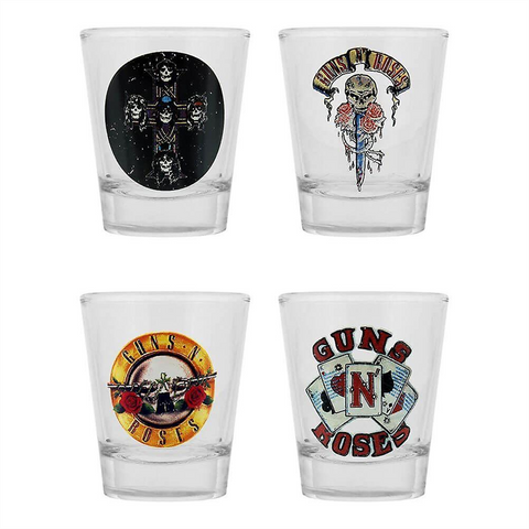 GUNS N' ROSES - SET BICCHIERINI - VETRO