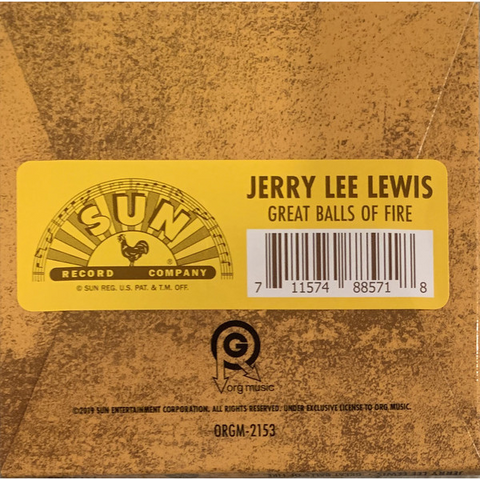 JERRY LEE LEWIS - GREAT BALLS OF FIRE (3'' - MINI VINILE)