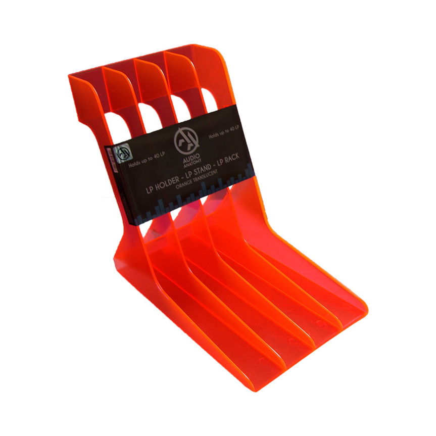 ACCESSORI VINILE - LP RACK - LP STAENDER - ORANGE TRANSLUCENT