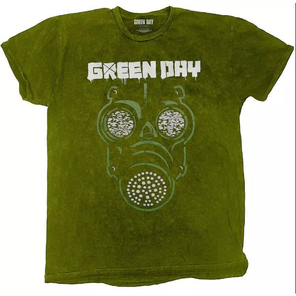 GREEN DAY - GAS MASK - KHAKI - M - T-SHIRT