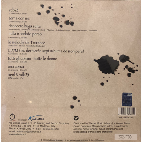 GIANNI MAROCCOLO - VDB23 / NULLA E' ANDATO PERSO (2LP - RSD'20)