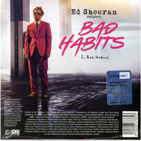 ED SHEERAN - BAD HABITS (2021 - SINGOLO)