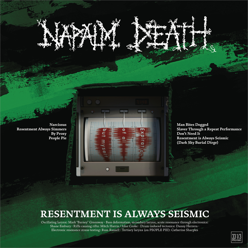 NAPALM DEATH - RESENTMENT IS ALWAYS SEISMIC:  A FINAL THROW OF THROES (LP - 2022)