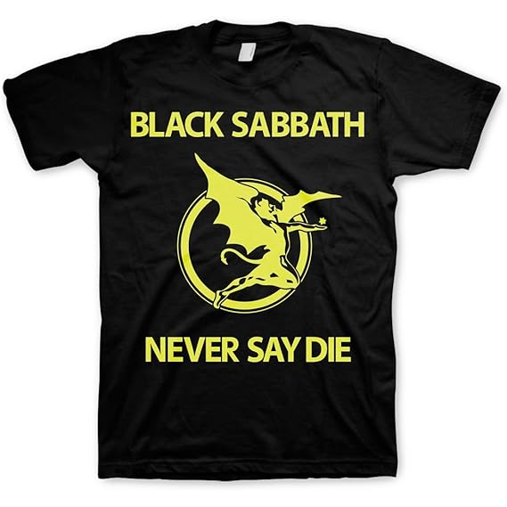 BLACK SABBATH - NEVER SAY DIE - NERO - (L) - TSHIRT