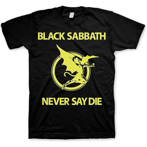 BLACK SABBATH - NEVER SAY DIE - NERO - (L) - TSHIRT