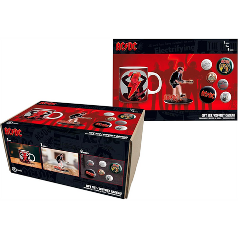 AC/DC - TAZZA + SET SPILLE