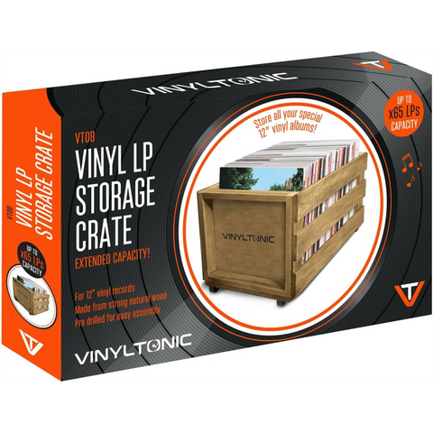 VINYL TONIC - CONTENITORE VINILI - LP STORAGE - 65 LP - CONTENITORE LEGNO