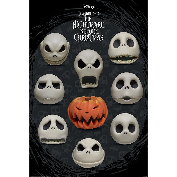 NIGHTMARE BEFORE CHRISTMAS - MANY FACES OF JACK - 906 - POSTER