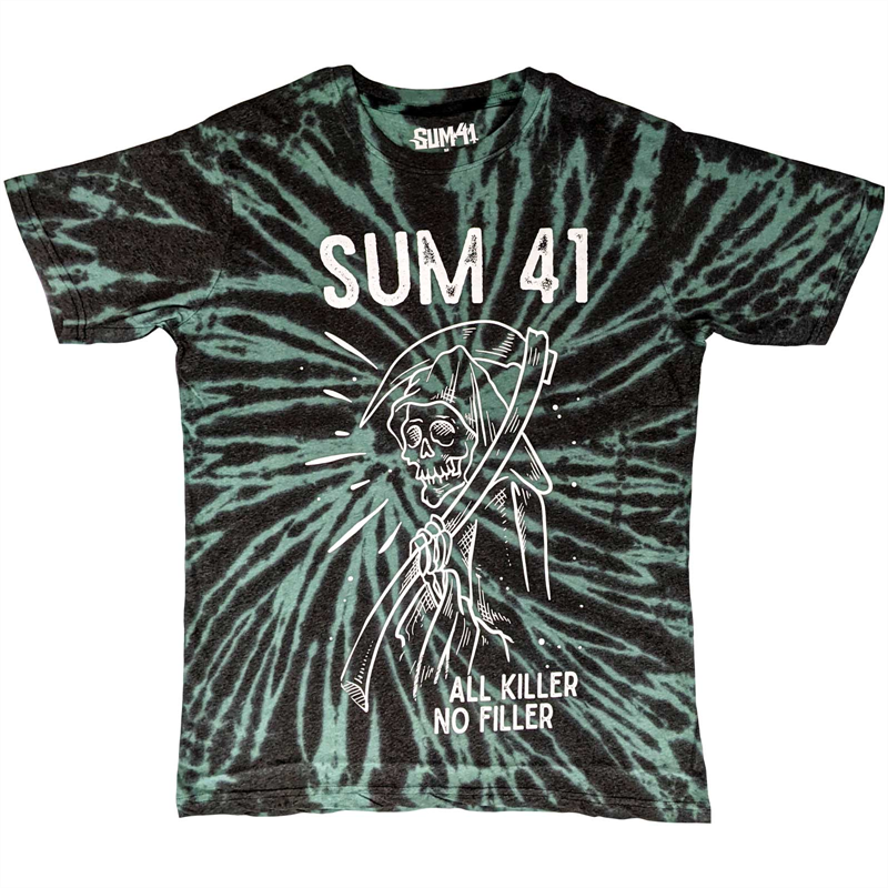 SUM 41 - REAPER - VERDE DIP-DYE - M - T-SHIRT