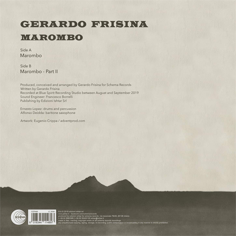 GERARDO FRISINA - MAROMBO (12" - 2019)
