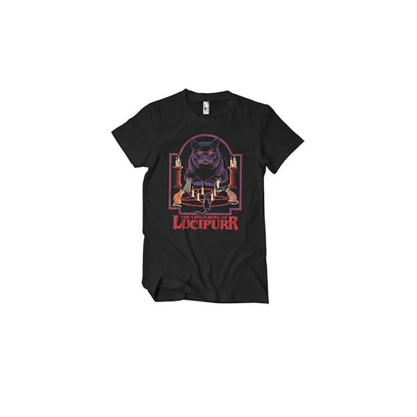 STEVEN RHODES - LUCIPURR  - NERO - L - T-SHIRT