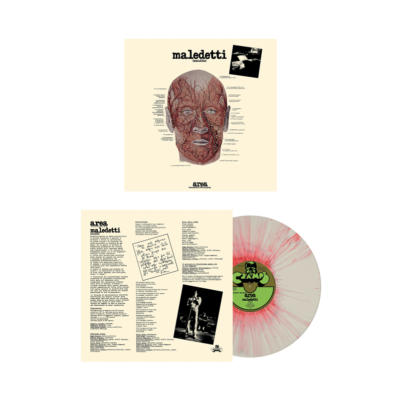 AREA - MALEDETTI (LP - BIANCO ROSA SPLATTER | REM22 | NUM - 1976)