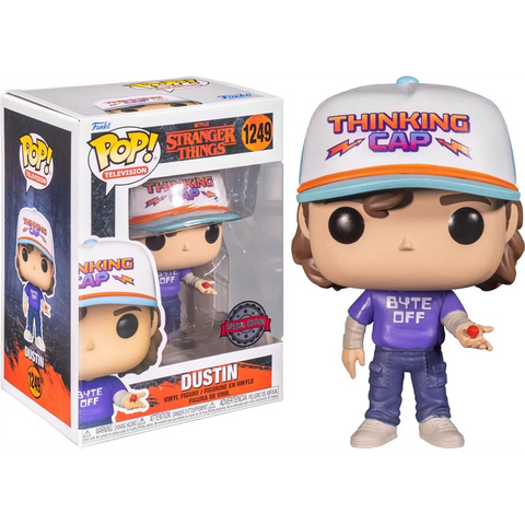 STRANGER THINGS - DUSTIN W/BYTE OFF SHIRT - FUNKO POP! TELEVISION