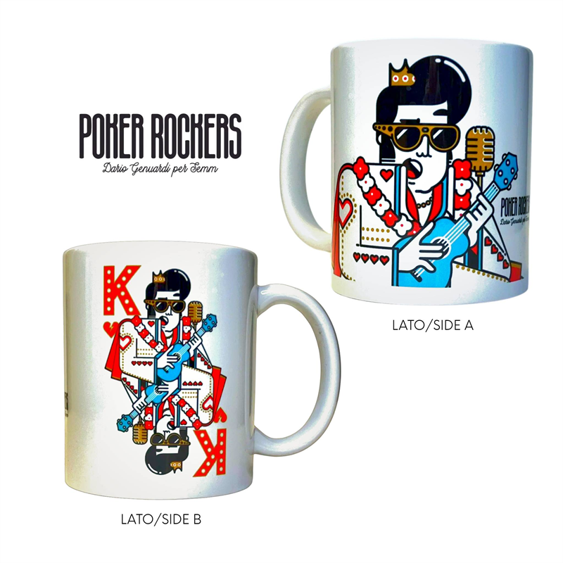 POKER ROCKERS – DARIO GENUARDI PER SEMM - ELVIS - TAZZA - POKER  ROCKERS