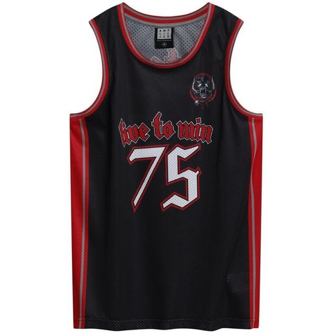 MOTORHEAD - LIVE TO WIN - NERO - (L) - CANOTTIERA - BASKETBALL JERSEY