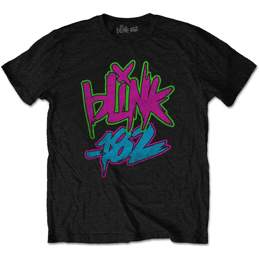 BLINK 182 - NEON LOGO - S- TSHIRT