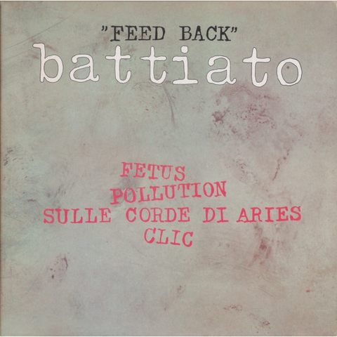 FRANCO BATTIATO - FEED BACK (2LP - MARBLED | RSD'25 - 1976)
