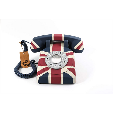 GPO - TELEFONO UNION JACK - 1970UNIONJACK - Telefono vintage - GPO BANDIERA INGLESE - 1970UNIONJACK