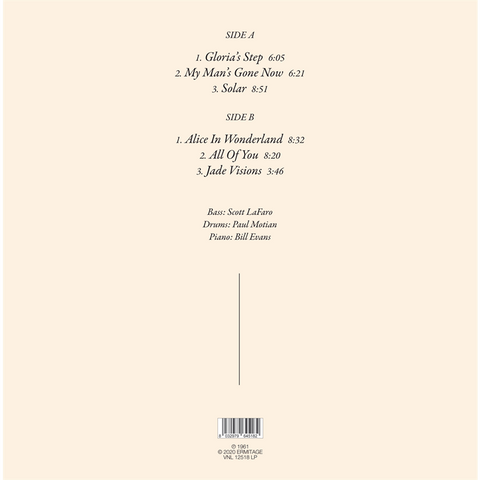 BILL EVANS - SUNDAY AT THE VILLAGE VANGUARD (LP - 1961)