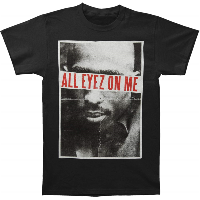 TUPAC - ALL EYEZ FOLDED - nero - (XL) - t-shirt