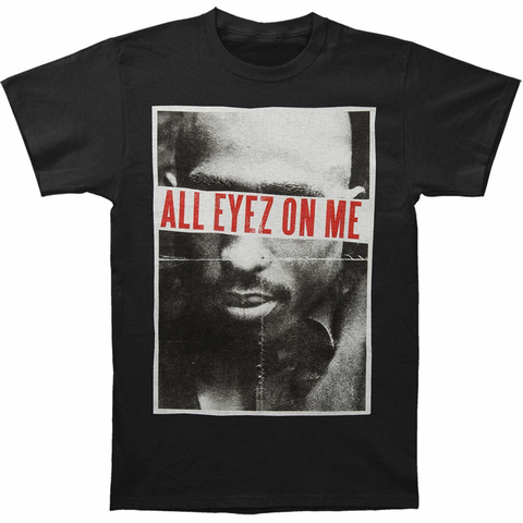 TUPAC - ALL EYEZ FOLDED - nero - (XL) - t-shirt