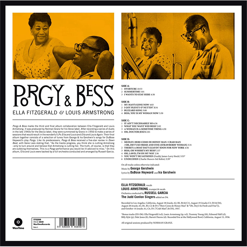 ELLA FITZGERALD & LOUIS ARMSTRONG - PORGY & BESS (2LP - REM22 - 1958)