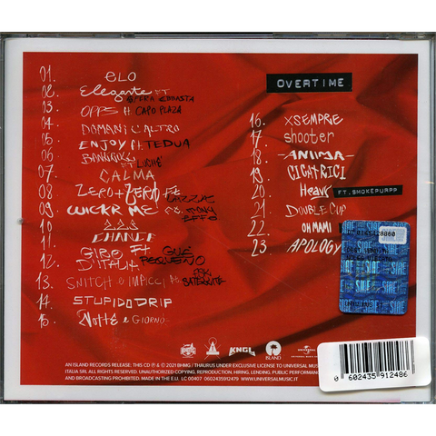 DREFGOLD - ELO OVERTIME (2021 - PRIMA RISTAMPA AUTOGRAFATA)