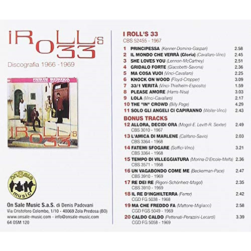 ROLL'S 33 - DISCOGRAFIA 1966-1969