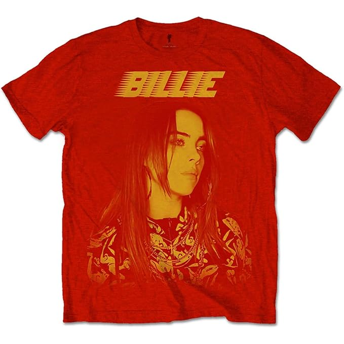 BILLIE EILISH - RACER LOGO JUMBO - ROSSO - (XXL) - T-SHIRT