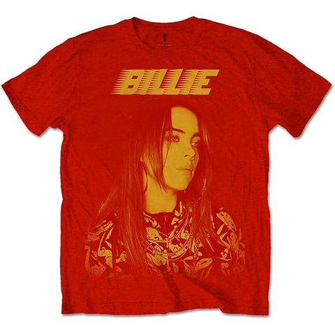 BILLIE EILISH - RACER LOGO JUMBO - ROSSO - (XXL) - T-SHIRT