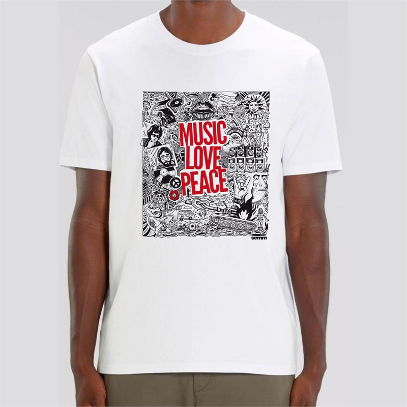 SEMM - MASSIMO PASCA - MUSIC LOVE PEACE - bianco