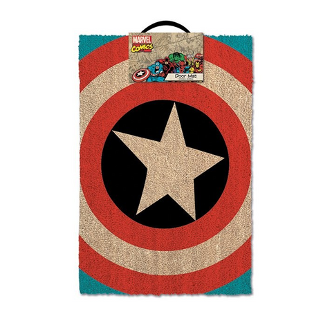 MARVEL - CAPITAN AMERICA SHIELD (ZERBINO - TAPPETO CASA)