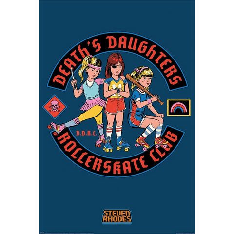STEVEN RHODES - DEATH DAUGHTERS ROLLERSKATE CLUB - 918 - POSTER