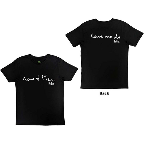 THE BEATLES - NOW & THEN - nero - (L) - tshirt