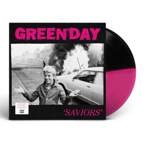 GREEN DAY - SAVIORS (LP - INDIE ONLY | SPLIT BLACK&PINK -  2024)