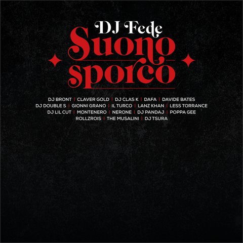 DJ FEDE - SUONO SPORCO (LP - CLEAR VINYL - 2022)