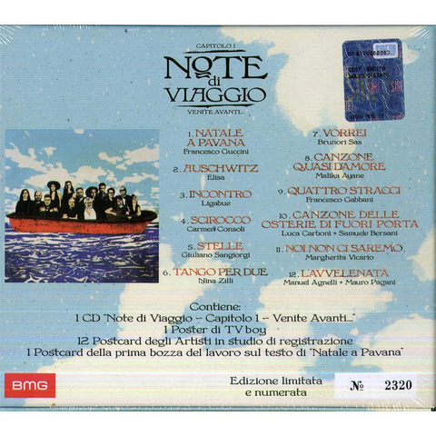 FRANCESCO GUCCINI - ARTISTI VARI - NOTE DI VIAGGIO - CAP.1: VENITE AVANTI... (2019 - DELUXE)