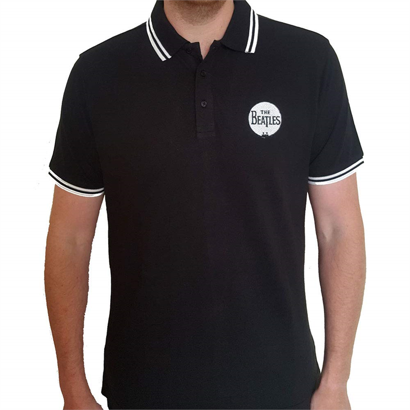 THE BEATLES - Polo - DRUM Logo - T-Shirt