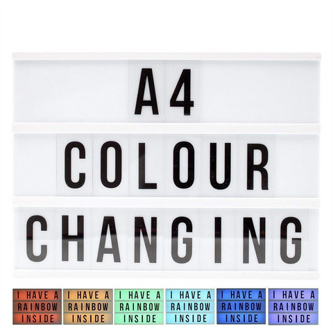LOCOMOCEAN LIGHTBOX A4 - LUCE COLORATA - LIGHTBOX A4 - BLACK - CAMBIA COLORE (LTBOX-CCHV2)