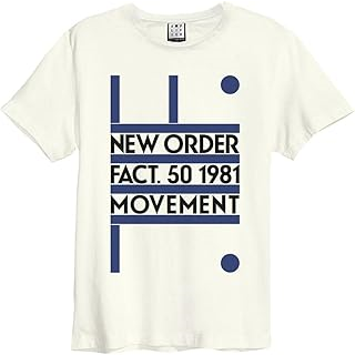 NEW ORDER - MOVEMENT - BIANCO - (L) - TSHIRT AMPLIFIED