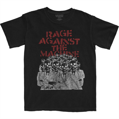 RAGE AGAINST THE MACHINE - CROWD MASKS – Nero - t-shirt