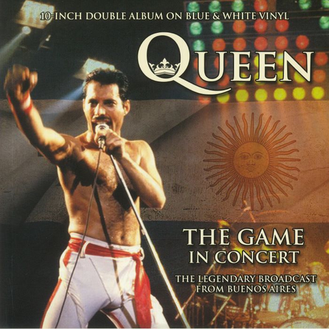 QUEEN - THE GAME IN CONCERT (2x10'' - blue & white vinyl)