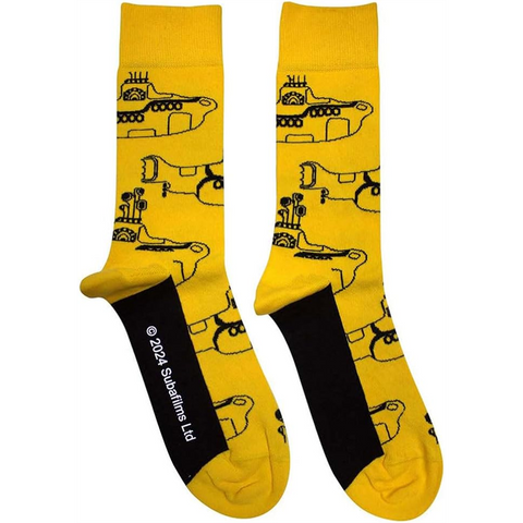 THE BEATLES - SUB OUTLINE REPEAT YELLOW - CALZINI / TAGLIA 40-45