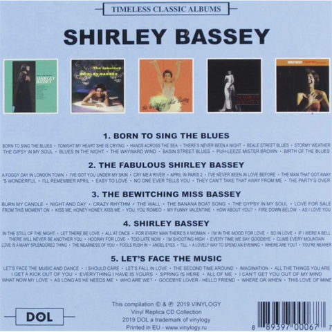 SHIRLEY BASSEY - TIMELESS CLASSIC ALBUMS (4cd)