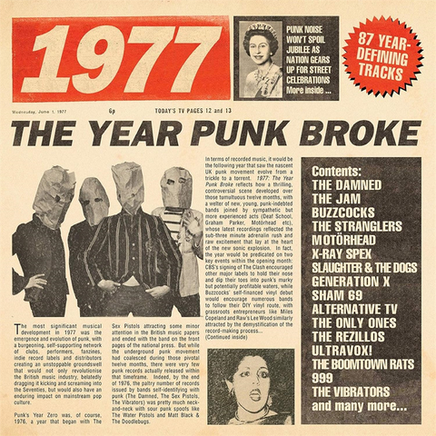 1977 - ARTISTI VARI - 1977 - THE YEAR PUNK BROKE (3CD BOX)