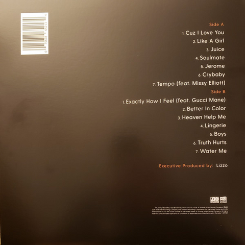 LIZZO - CUZ I LOVE YOU (LP - DELUXE - 2019)