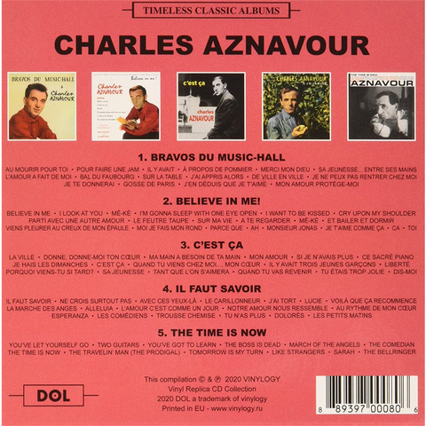 CHARLES AZNAVOUR - TIMELESS CLASSIC ALBUMS (4CD)